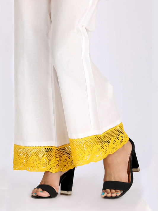 White Women Trouser - AL-T-353