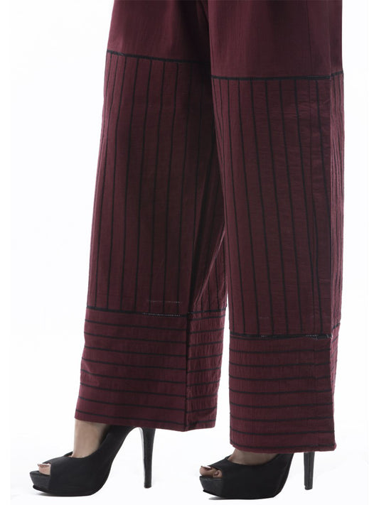 Maroon Women Trouser - AL-T-389