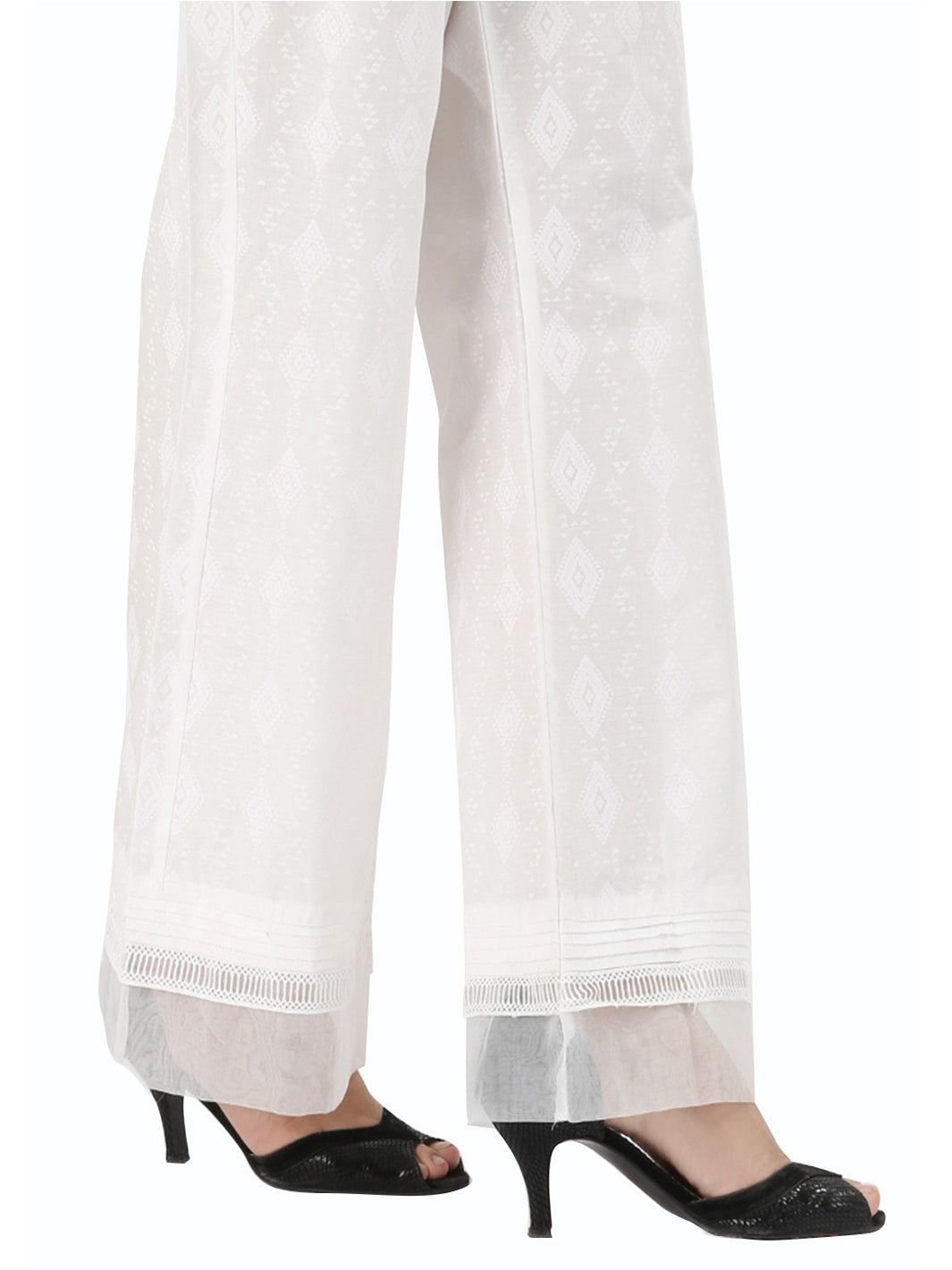 White Women Trouser - AL-T-392