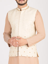 Cream Blended Waistcoat - AL-WC-292