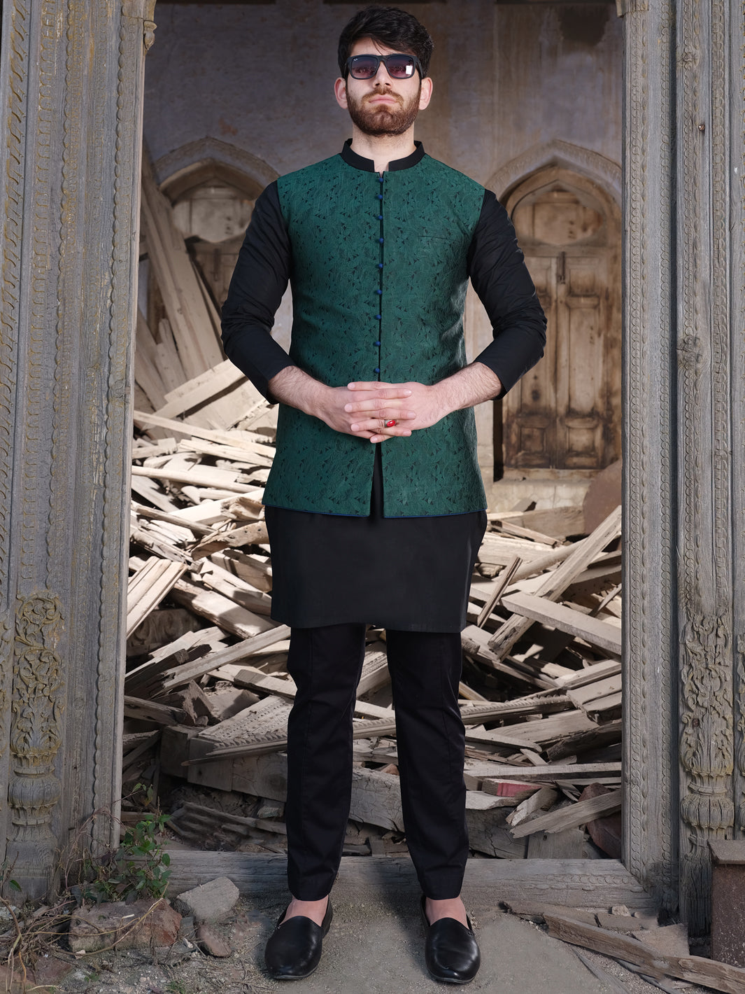 Green Waistcoat - AL-WC-302