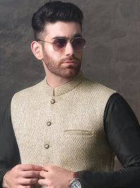 Green Blended Waistcoat - AL-WC-323