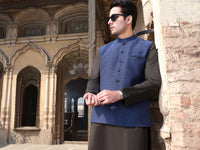 Blue Blended Waistcoat - AL-WC-325