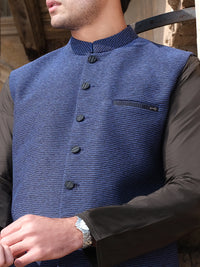 Blue Blended Waistcoat - AL-WC-325