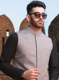Grey Woven Waistcoat - AL-WC-331