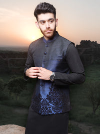 Blue Blended Waistcoat - AL-WC-334