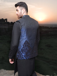 Blue Blended Waistcoat - AL-WC-334