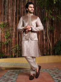 Beige Velvet Waistcoat - AL-WC-342