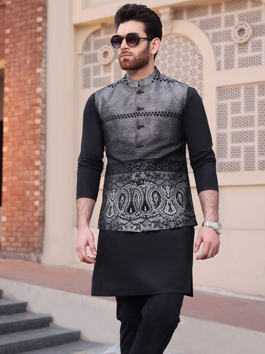 Grey Blended Waistcoat - AL-WC-348