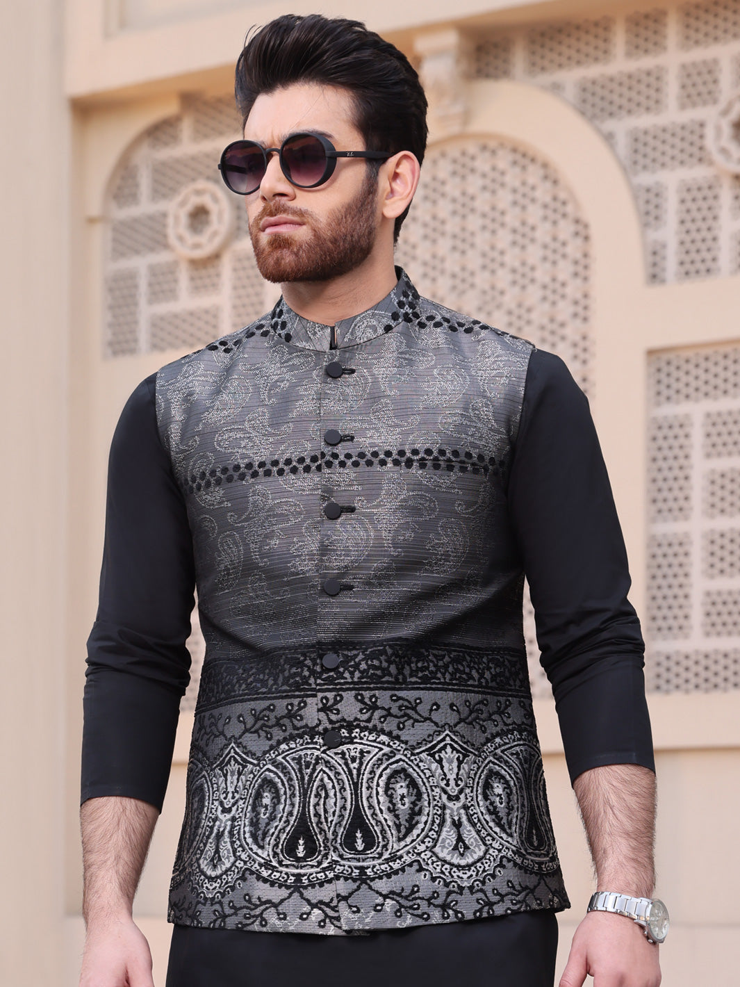 Grey Blended Waistcoat - AL-WC-348