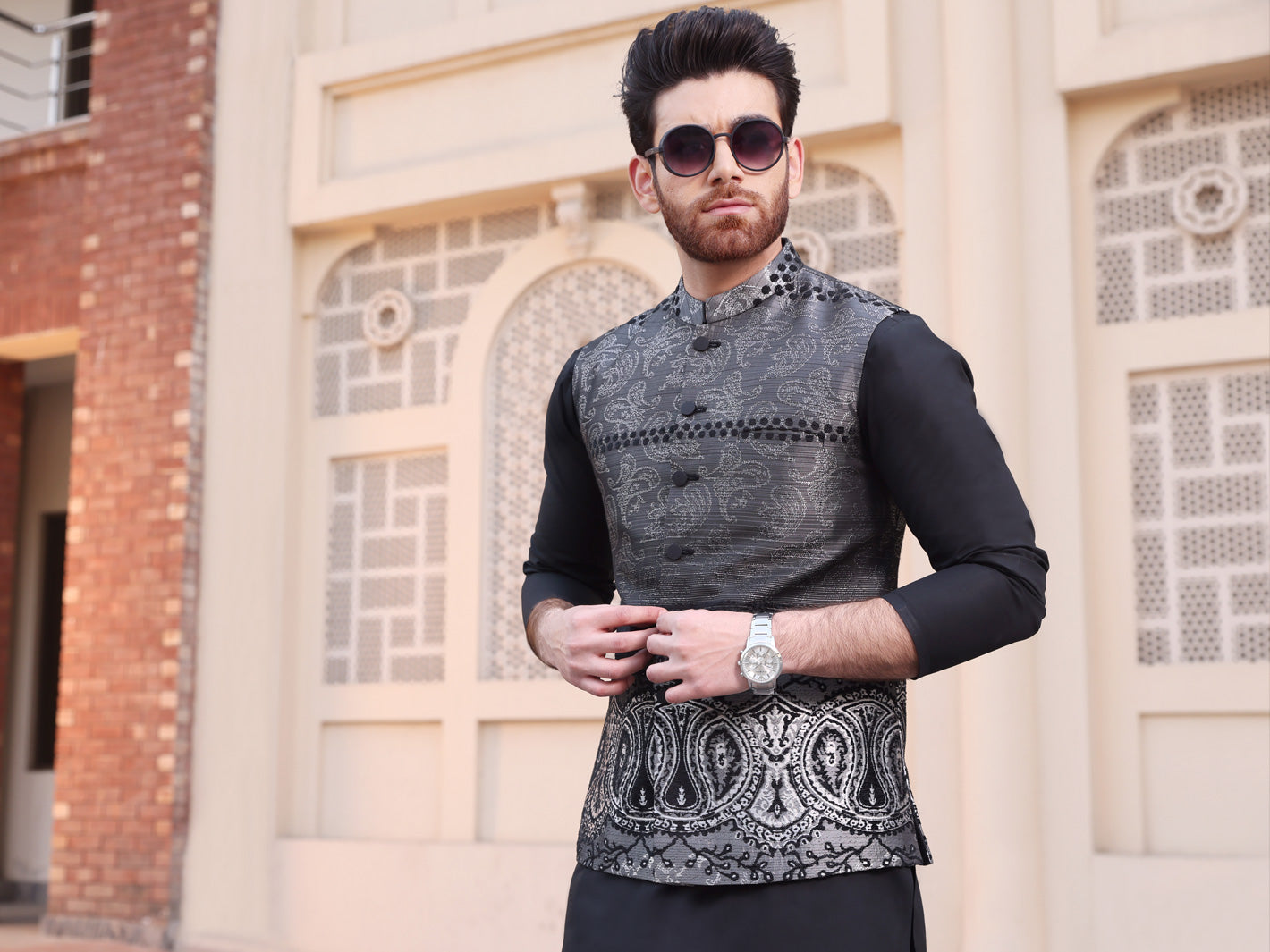 Grey Blended Waistcoat - AL-WC-348