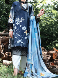 Blue Cambric 2 Piece Unstitched - ALP-2PS-1003
