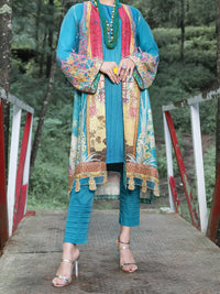 Teal Cambric 2Pc Unstitched - ALP-2PS-1006
