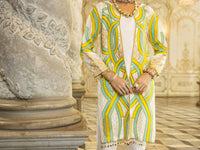 White Raw Silk 2Pc Stitched - ALP-2PS-LKS-1277
