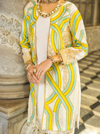 White Raw Silk 2Pc Stitched - ALP-2PS-LKS-1277