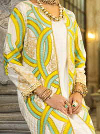 White Raw Silk 2Pc Stitched - ALP-2PS-LKS-1277