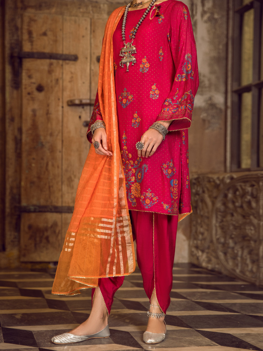 Pink Khaddi 3Pc Stitched - ALP-3PS-1281