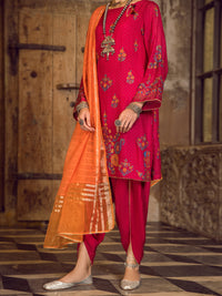 Pink Khaddi 3Pc Stitched - ALP-3PS-1281