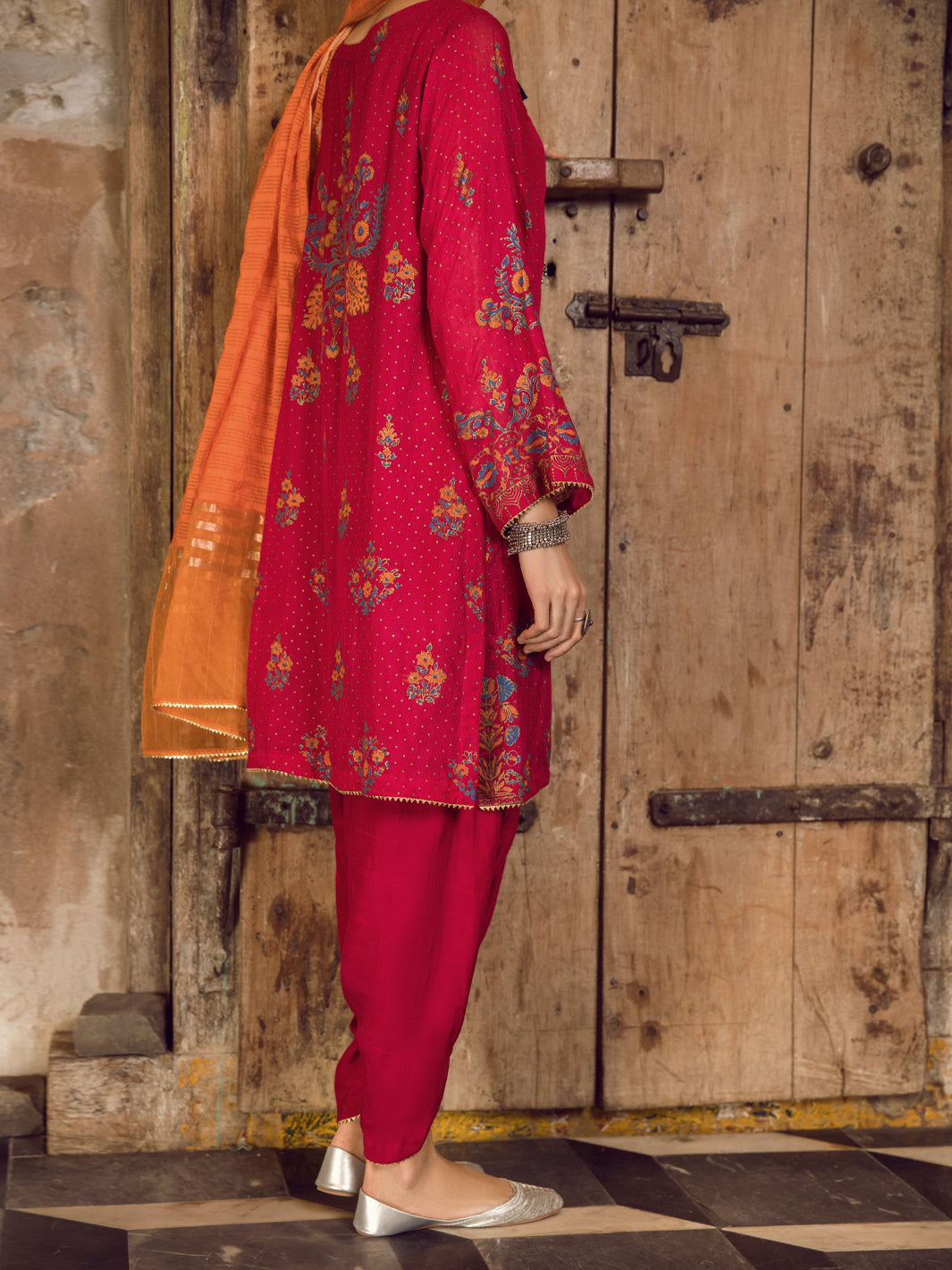 Pink Khaddi 3Pc Stitched - ALP-3PS-1281