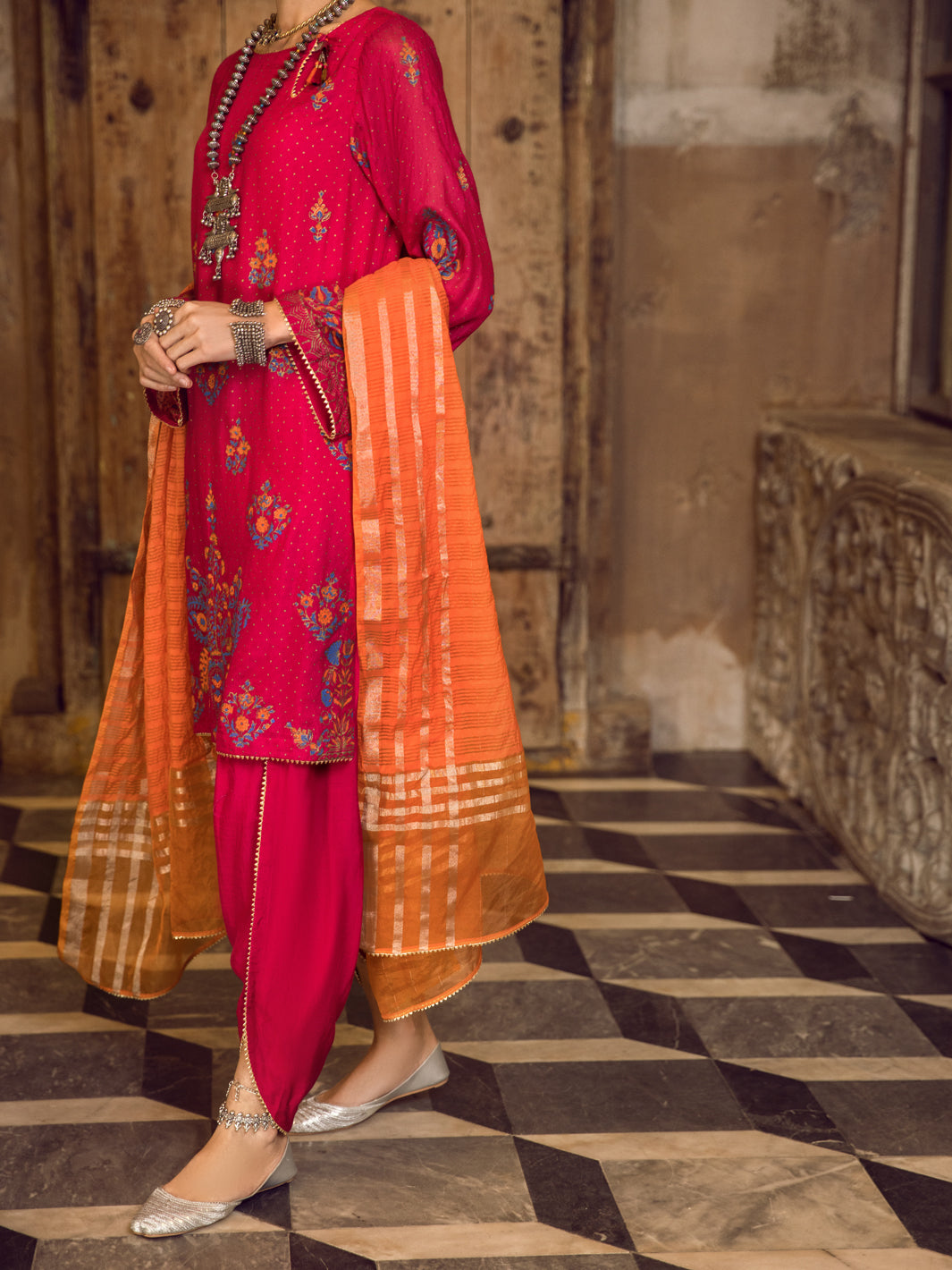 Pink Khaddi 3Pc Stitched - ALP-3PS-1281