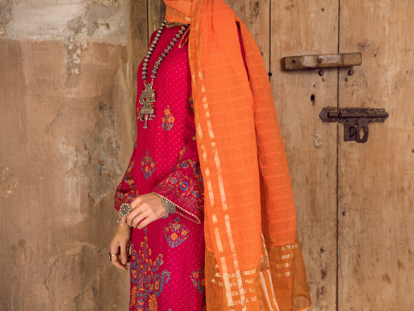Pink Khaddi 3Pc Stitched - ALP-3PS-1281