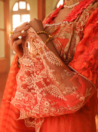 Orange Mesuri 3 Piece Stitched - ALP-3PS-1292