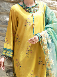 Lime Green Lawn 3Pc Unstitched - ALP-3PS-1379