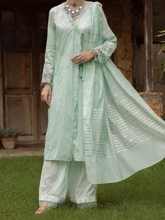 Mint Green 3Pc Stitched - ALP-3PS-1401