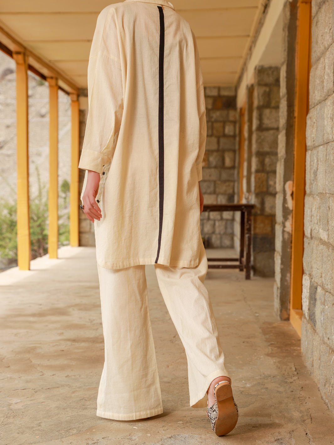 Off White Dobby 2Pc Stitched - ALP-2PS-LKS-1463