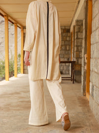 Off White Dobby 2Pc Stitched - ALP-2PS-LKS-1463