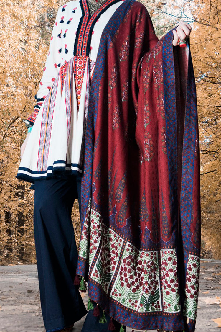Off White Khaddar 3Pc Stitched - AWP-3PS-179-B