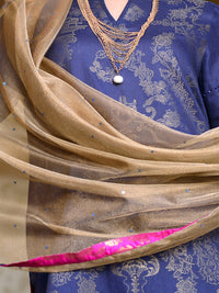 Blue 3 Piece Stitched - ALP-434