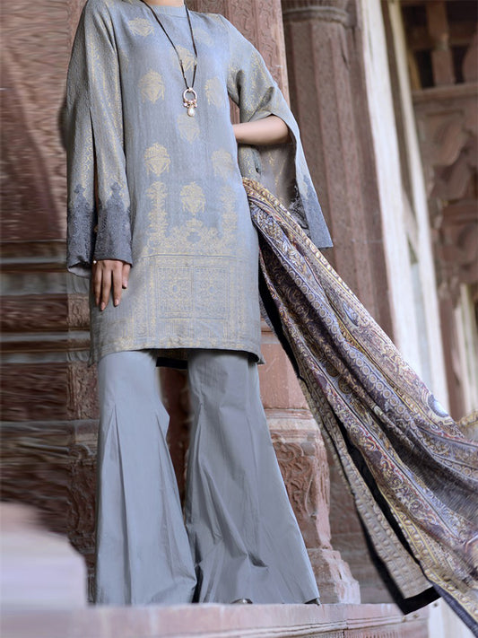 Grey 2Pc Stitched - ALP-435