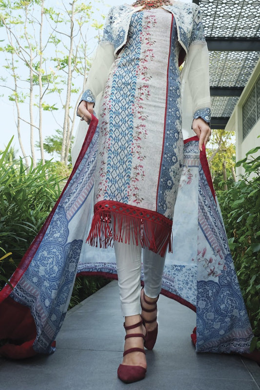 Blue Lawn 2 Piece Unstitched - ALP-659