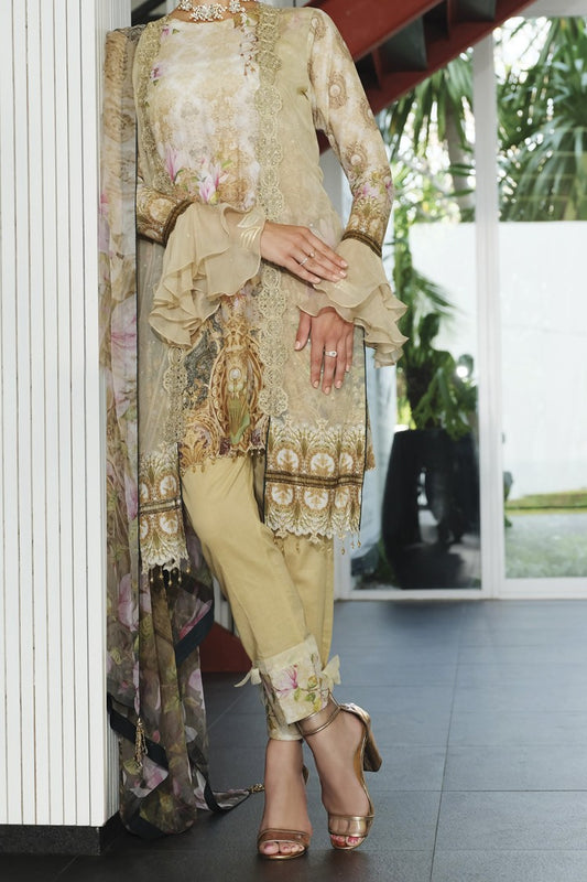 Natural Lawn 3 Piece Unstitched - ALP-625