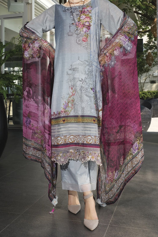 Grey Lawn 3 Piece Unstitched - ALP-635