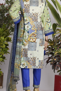 Multicolor Lawn 3 Piece Stitched - ALP-718