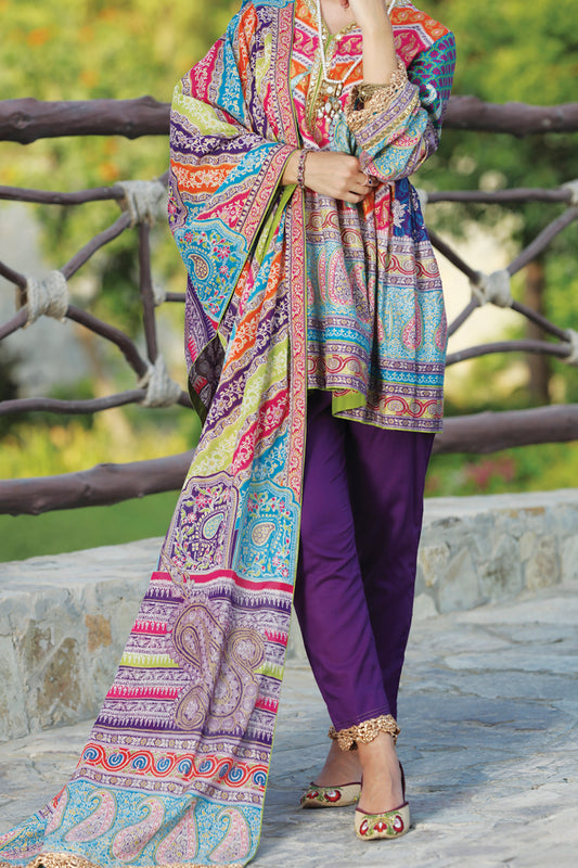 Pink 3Pc Stitched - ALP-3PS-542