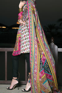 Pink Lawn 3 Piece Stitched - ALP-545