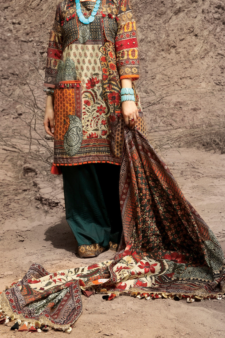 Beige Lawn 2 Piece Unstitched - ALP-594