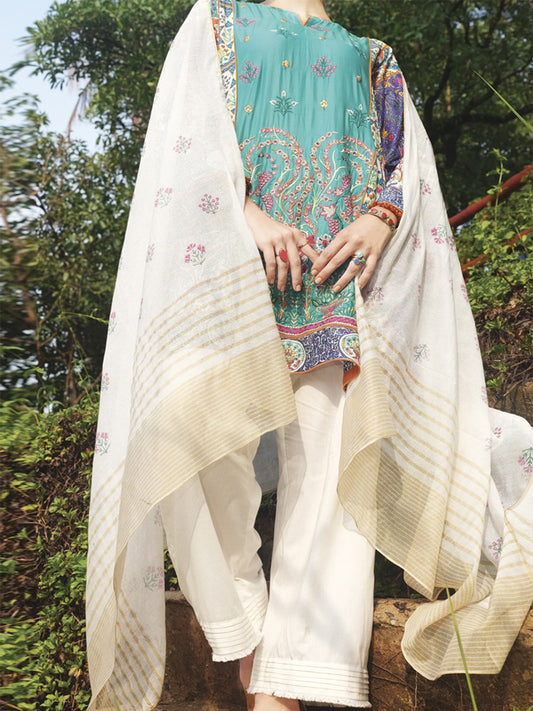 Blue Lawn 3 Piece Unstitched - ALP-617