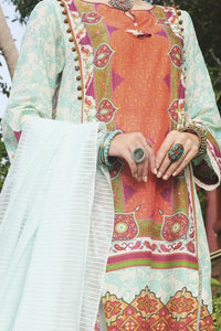 Sea Green Lawn 3 Piece Stitched - ALP-619
