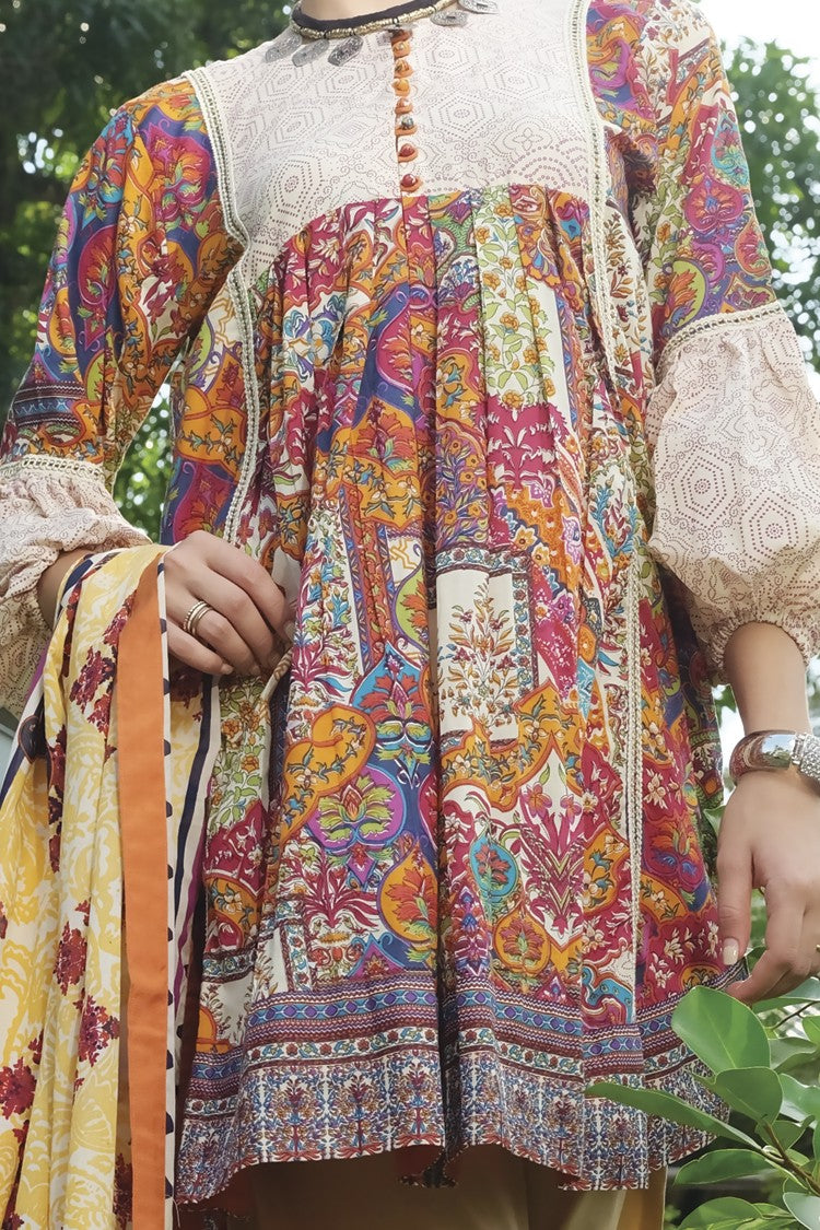 Multicolor Lawn 3 Piece Stitched - ALP-624