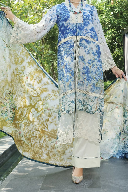 Blue Lawn 2 Piece Unstitched - ALP-648