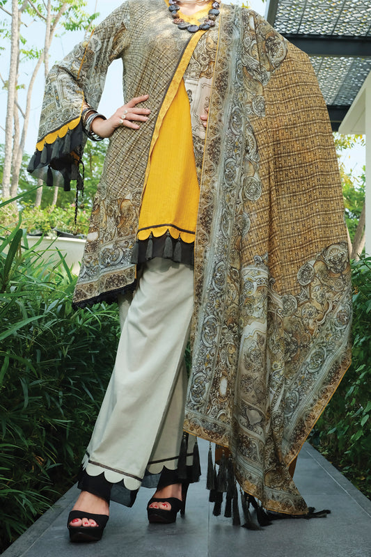 Yellow Lawn 2 Piece Unstitched - ALP-656