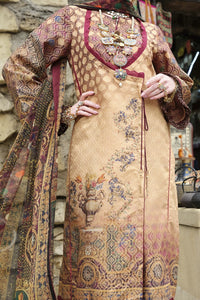 Maroon Lawn 3Pc Stitched - ALP-681