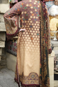 Maroon Lawn 3Pc Stitched - ALP-681