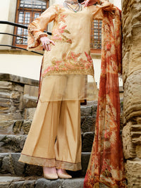 Natural Lawn 3Pc Stitched - ALP-682
