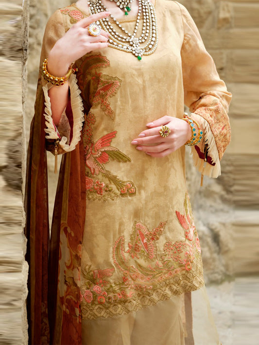 Natural Lawn 3Pc Stitched - ALP-682