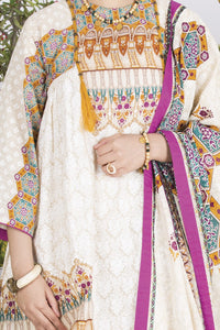 White Lawn 3Pc Stitched - ALP-704
